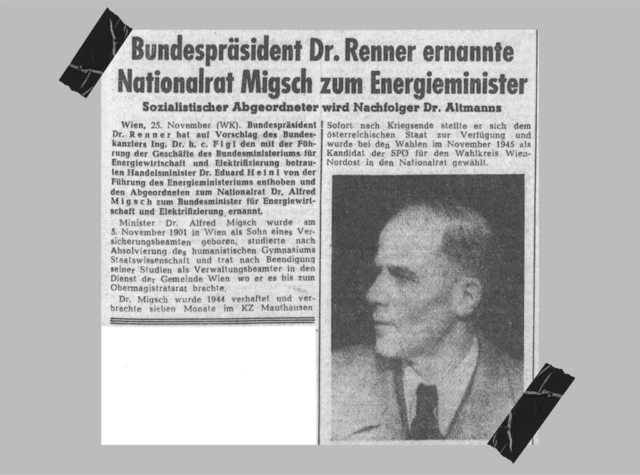 Alfred Migsch – Minister für Elektrifizierung und Energiewirtschaft (1947–1949)