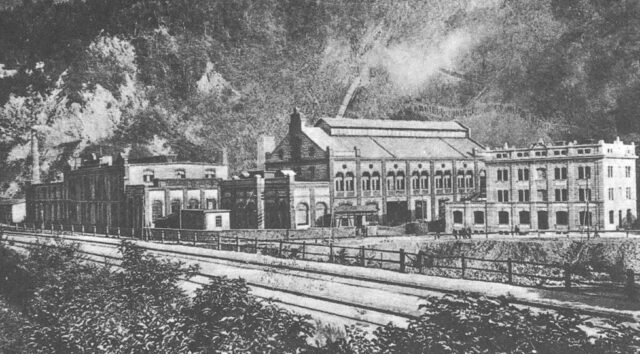 Aluminiumfabrik in Lend ca. 1904